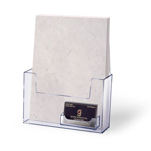 Catalog Holder with Business Card Pocket - Braeside Displays